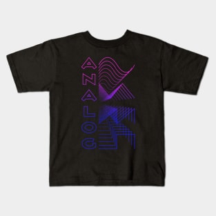 Analog Waveform Digital Analog Design Modular Gift Kids T-Shirt